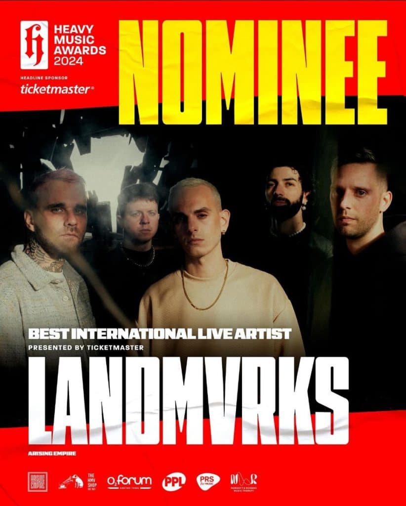 Nomination Landmvrks aux Heavy Music Awards dans 2 catégories
