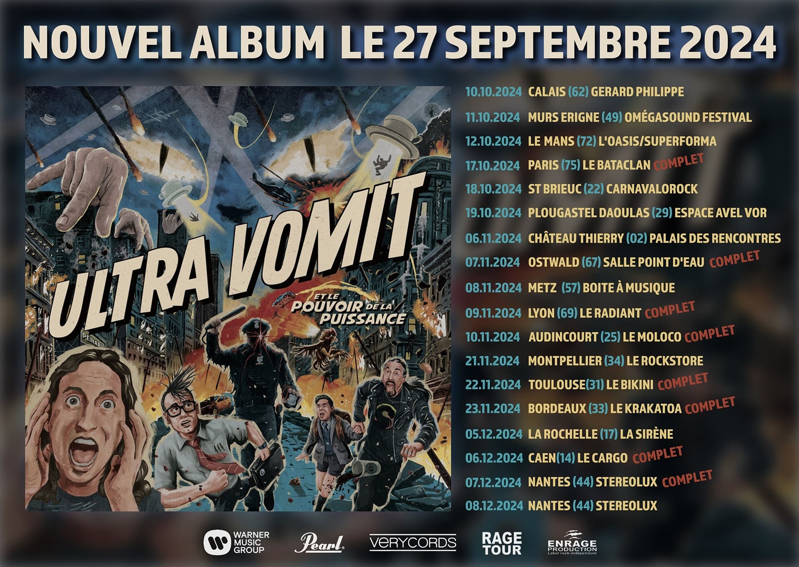 Ultra Vomit Tour 2024 & nouvel album