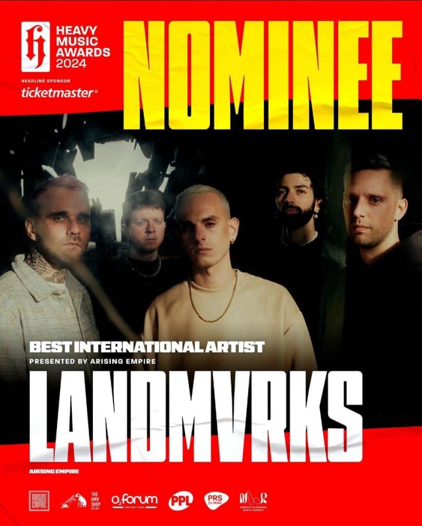 Nomination Landmvrks aux Heavy Music Awards dans 2 catégories