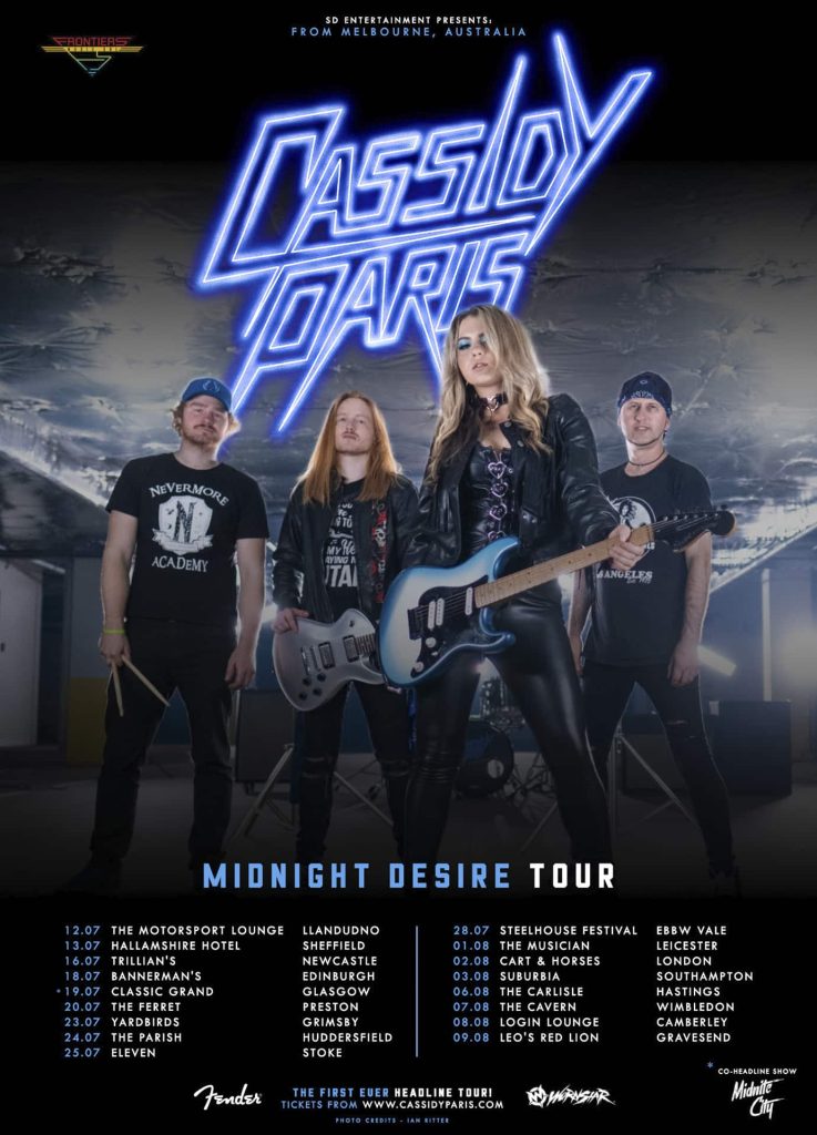 Cassidy Paris Midnight Desire Tour