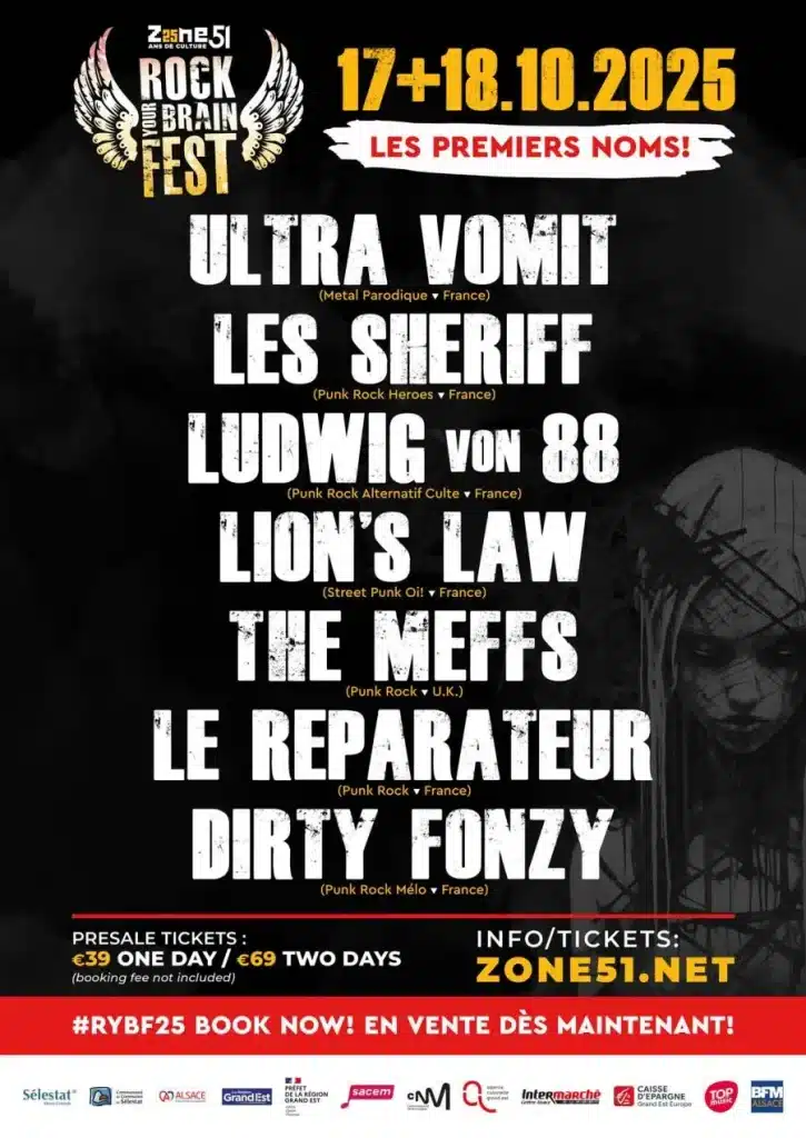 Premiers groupes annonçés - Rock-Your-Brain-Fest-2025