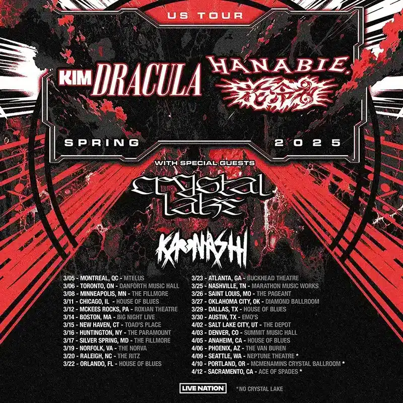 HANABIE-x-Kim-Dracula-US Tour HANABIE-x-Kim-Dracula-US Tour