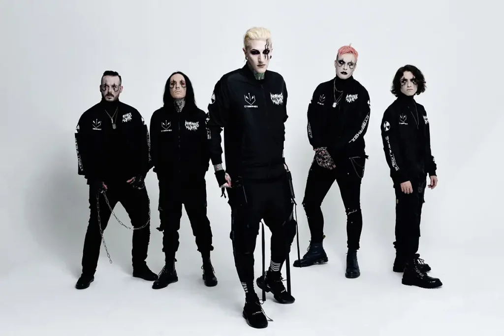 motionless-in-white-group-2025 Motionless in White _ L’Autre Canal Nancy _ transe gothique et public conquis pour ce show intense à Nancy.