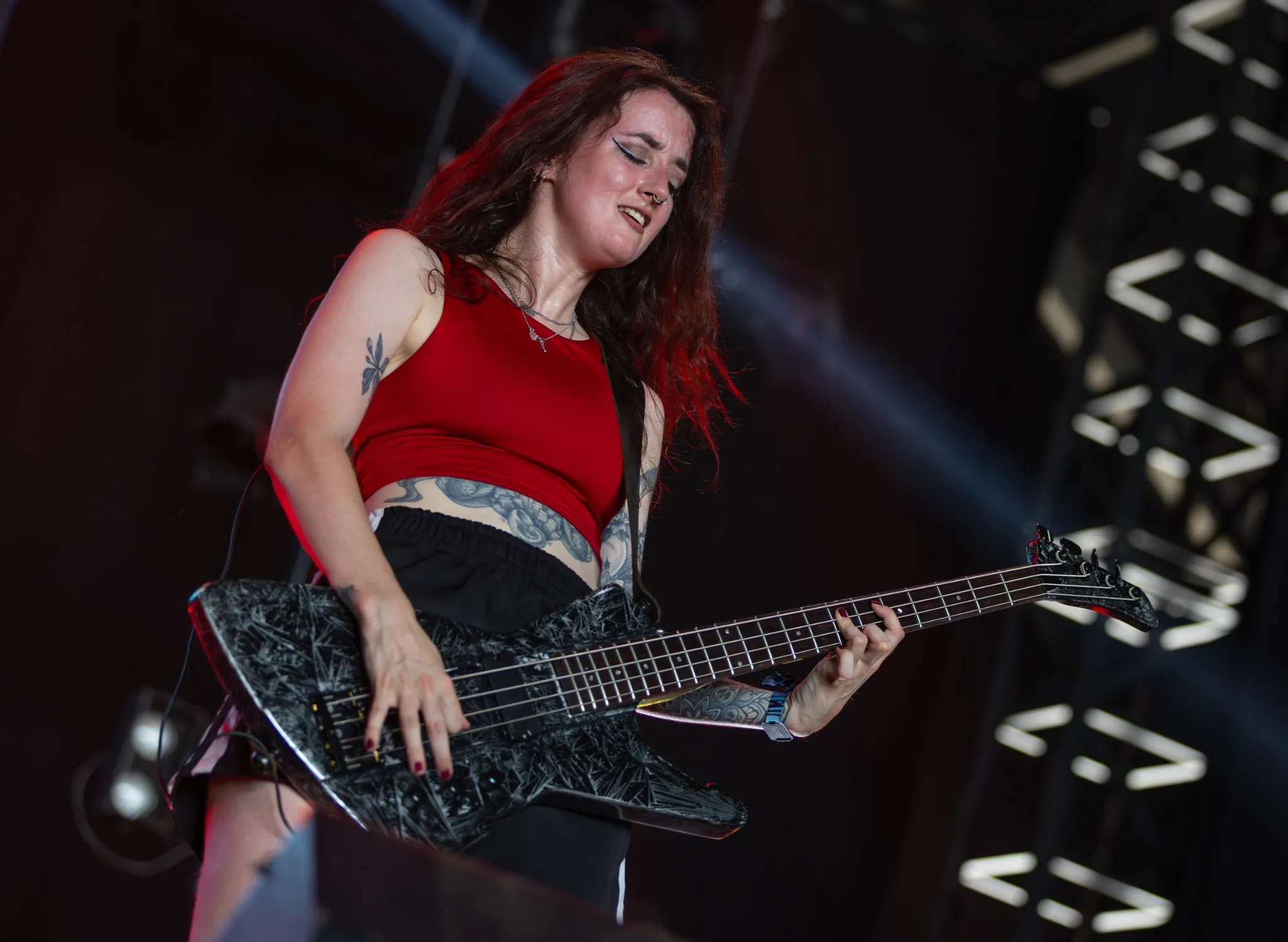 Hel Pyre - basse _ Nervosa _ Hellfest 2025