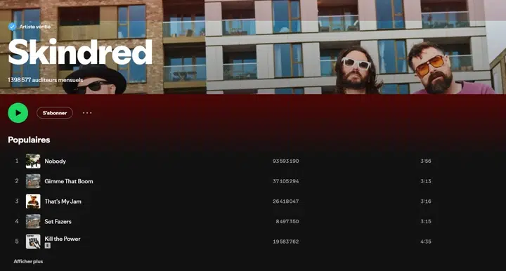 Écouter Skindred sur Spotify Écouter Skindred sur Spotify