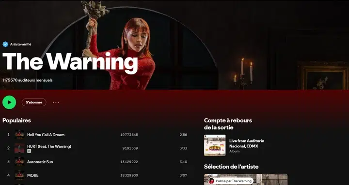 Écouter The Warning sur Spotify Écouter The Warning sur Spotify