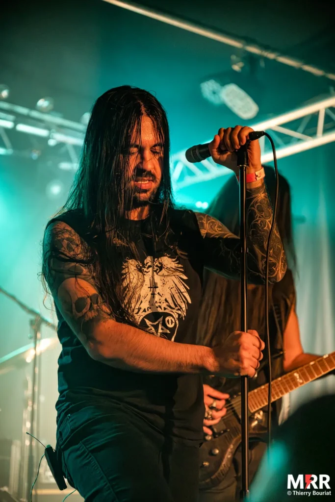 Chanteur de Oppression en concert à l’inauguration de la nouvelle scène du Salem 2025