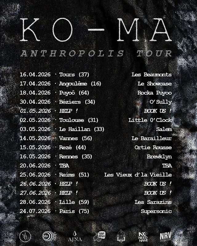 Ko-Ma Tour 2026 Ko-Ma Anthropolis Tour 2026