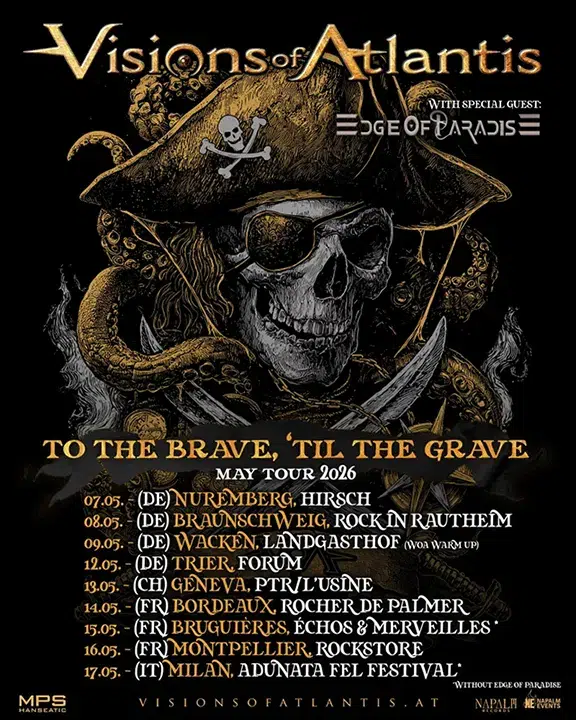 Visions of Atlantis Mai 2026 Tour Visions of Atlantis Mai 2026 Tour