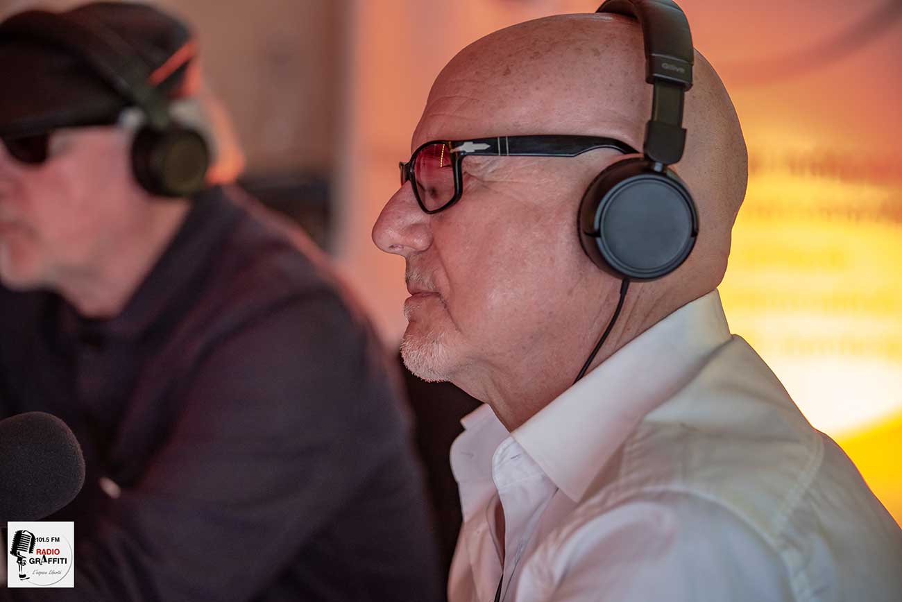 Mark Feltham pendant l’interview de Radio Graffiti