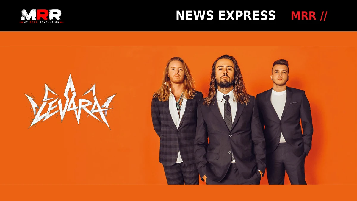 LEVARA : Jules Galli, Trev Lukather et Josh Devine réunis sur une photo promotionnelle du groupe