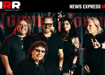 Tony Iommi avec Mike Exeter, Karl Brazil, Becky Baldwin et Jørn Lande pour From The Dark