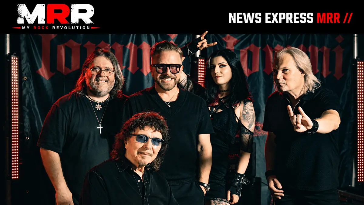 Tony Iommi avec Mike Exeter, Karl Brazil, Becky Baldwin et Jørn Lande pour From The Dark